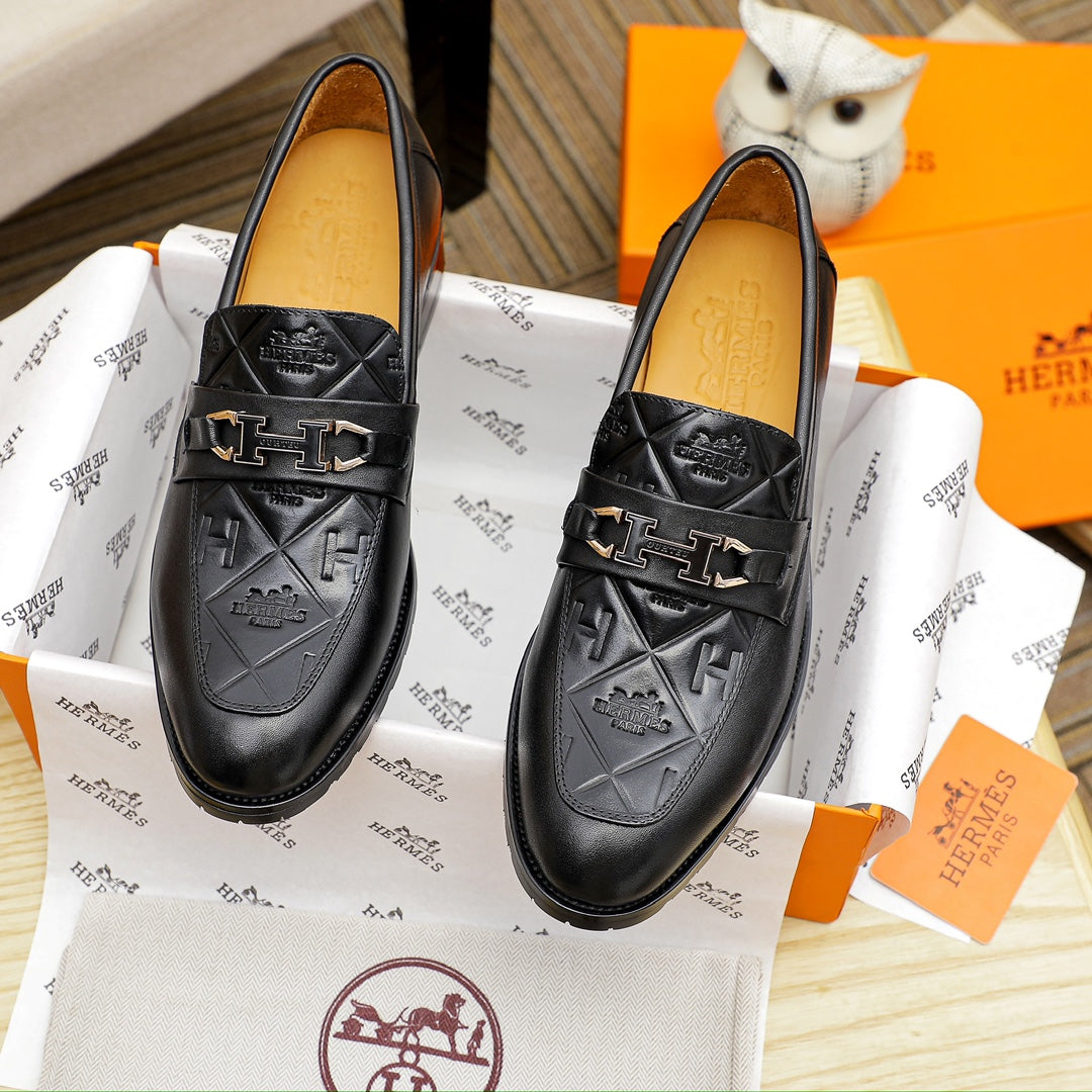 Hrms Premium Glossy Leather shoes for Men Pre Order