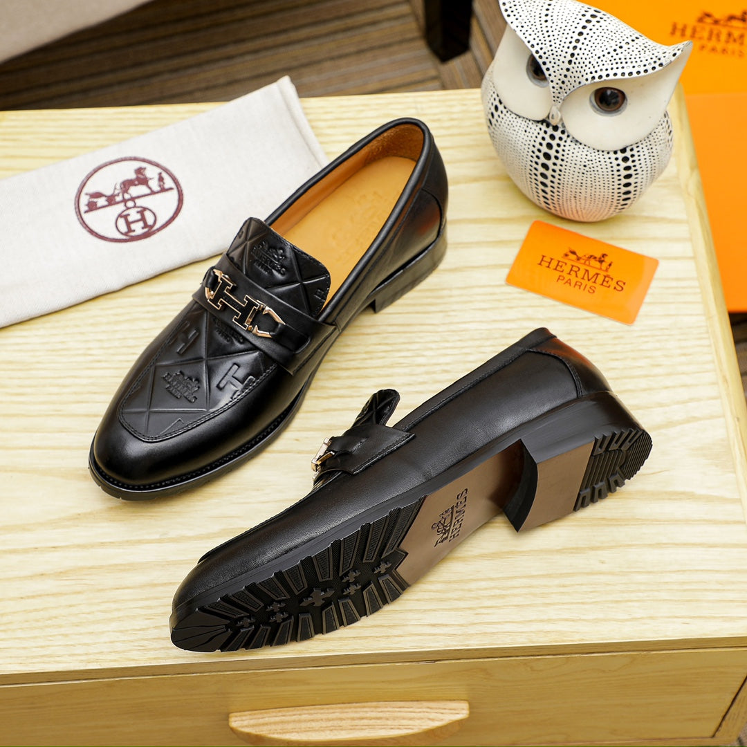 Hrms Premium Glossy Leather shoes for Men Pre Order