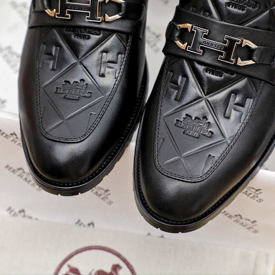 Hrms Premium Glossy Leather shoes for Men Pre Order