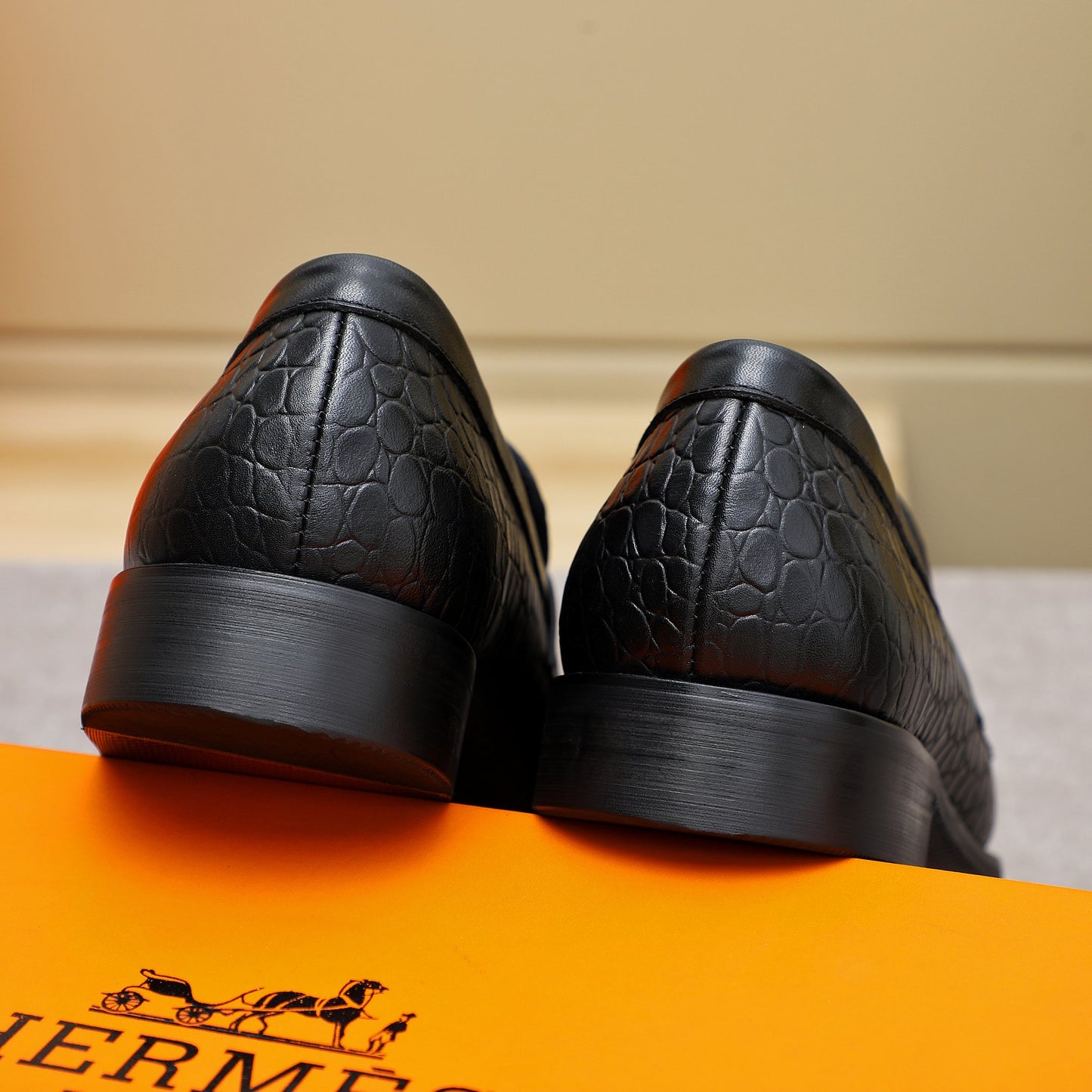 Hrms Leather Crocodile Texture shoes for Men Pre Order