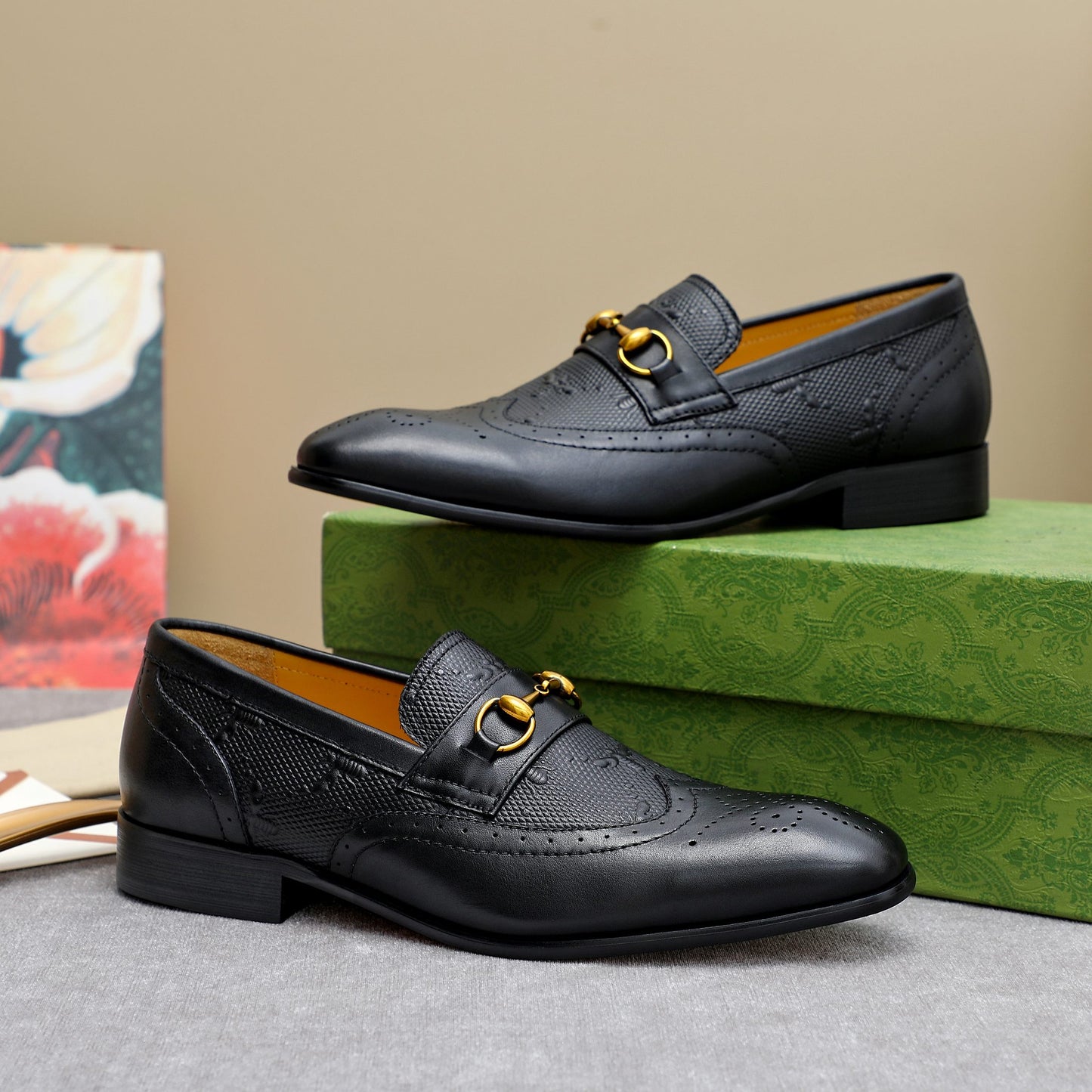 Guci Leather Shoes for Men Pre Order