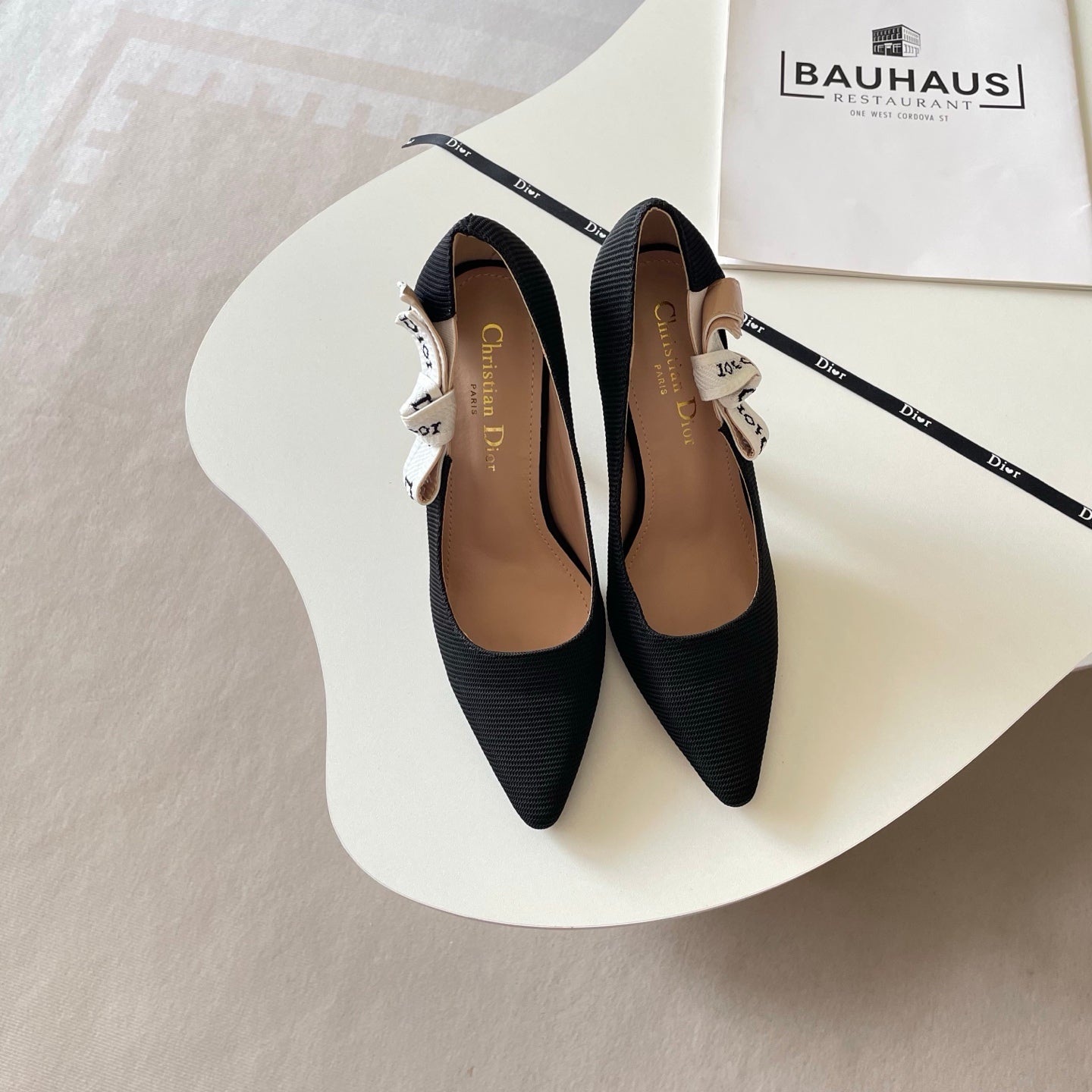 Di0r Stripped Letter Heels for Women Pre Order