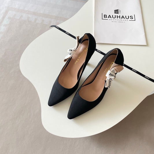 Di0r Stripped Letter Heels for Women Pre Order