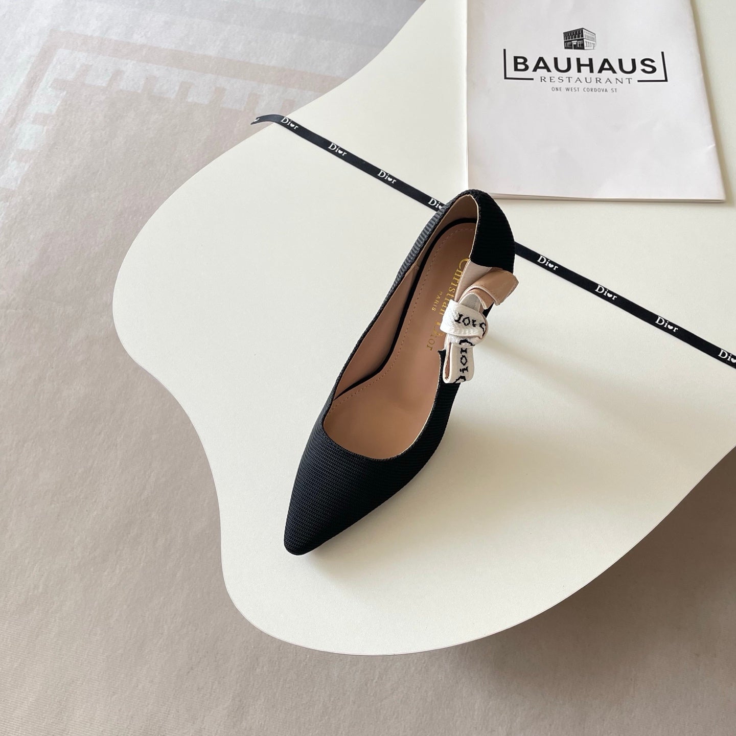 Di0r Stripped Letter Heels for Women Pre Order