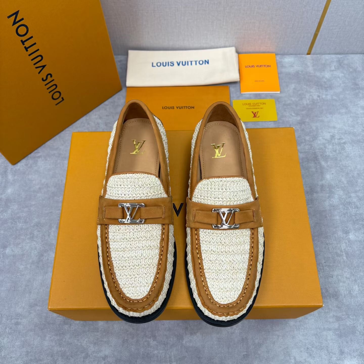LvE Major Loafers Leather shoes for Men
