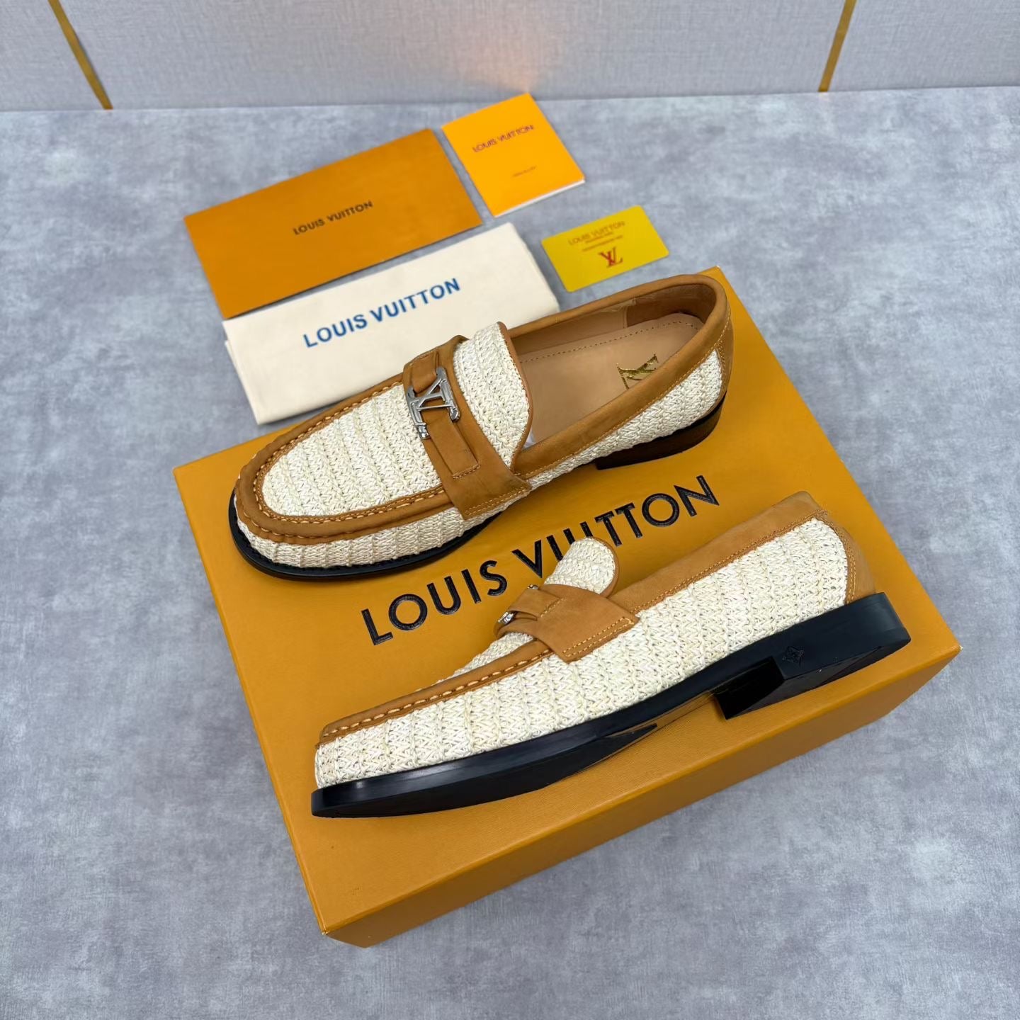 LvE Major Loafers Leather shoes for Men