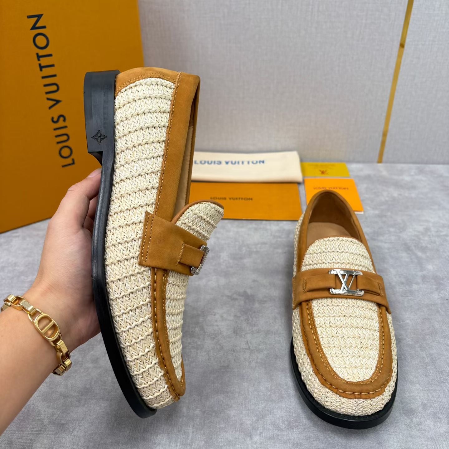 LvE Major Loafers Leather shoes for Men