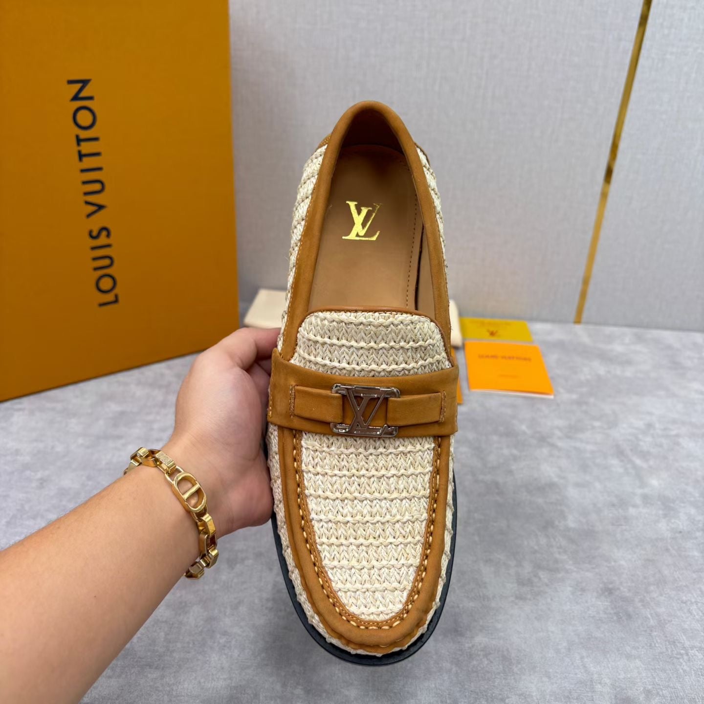 LvE Major Loafers Leather shoes for Men
