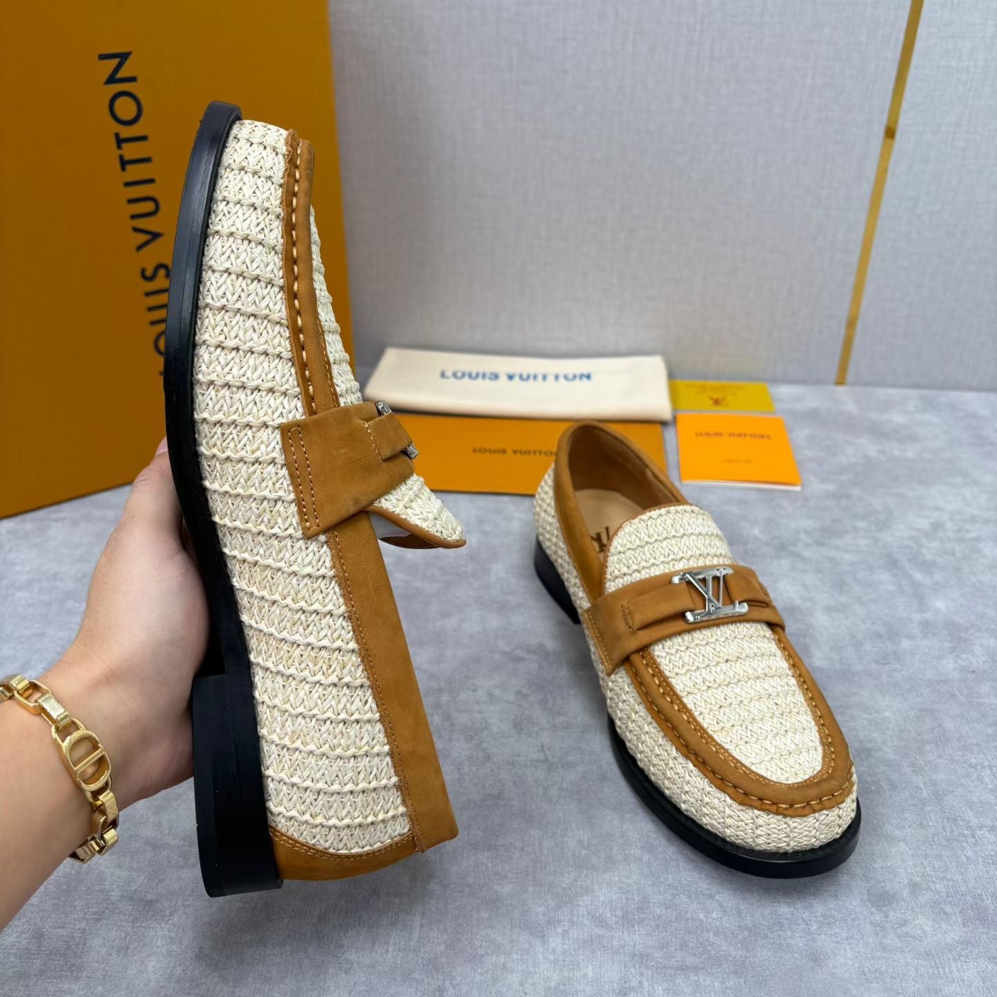 LvE Major Loafers Leather shoes for Men