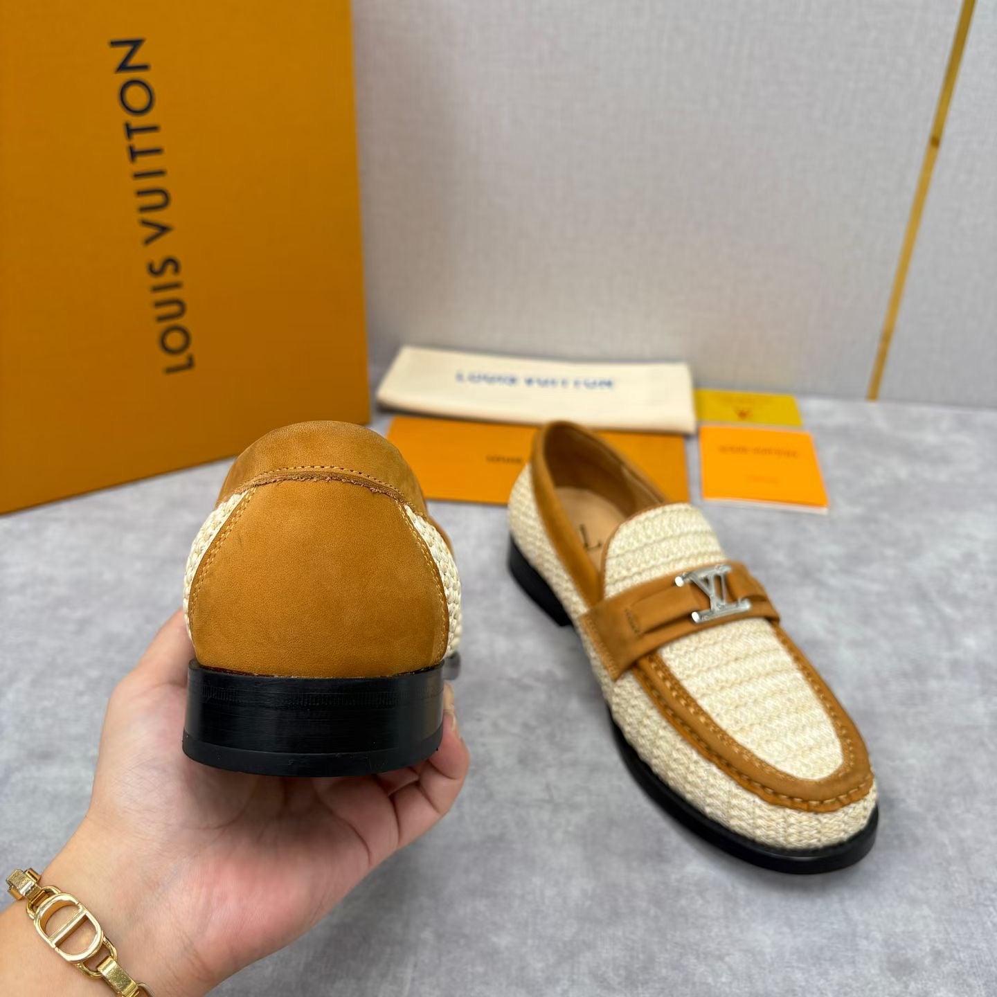 LvE Major Loafers Leather shoes for Men