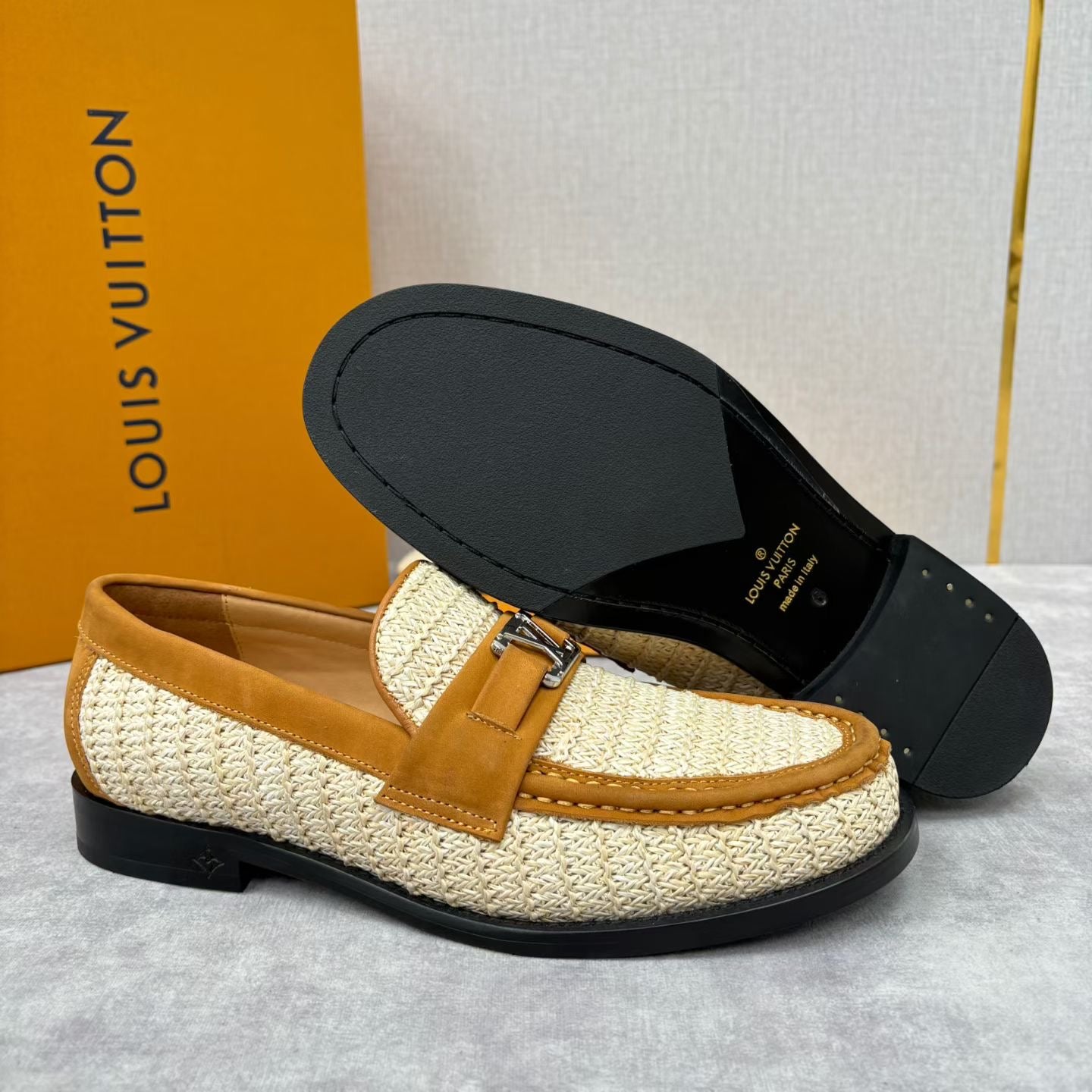 LvE Major Loafers Leather shoes for Men