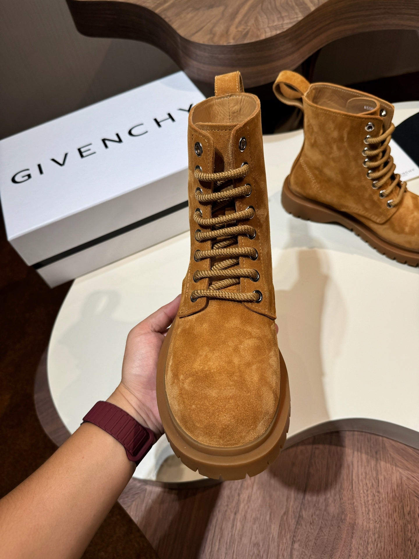 Givenchy Boots Brown suede Leather Shoes for Men