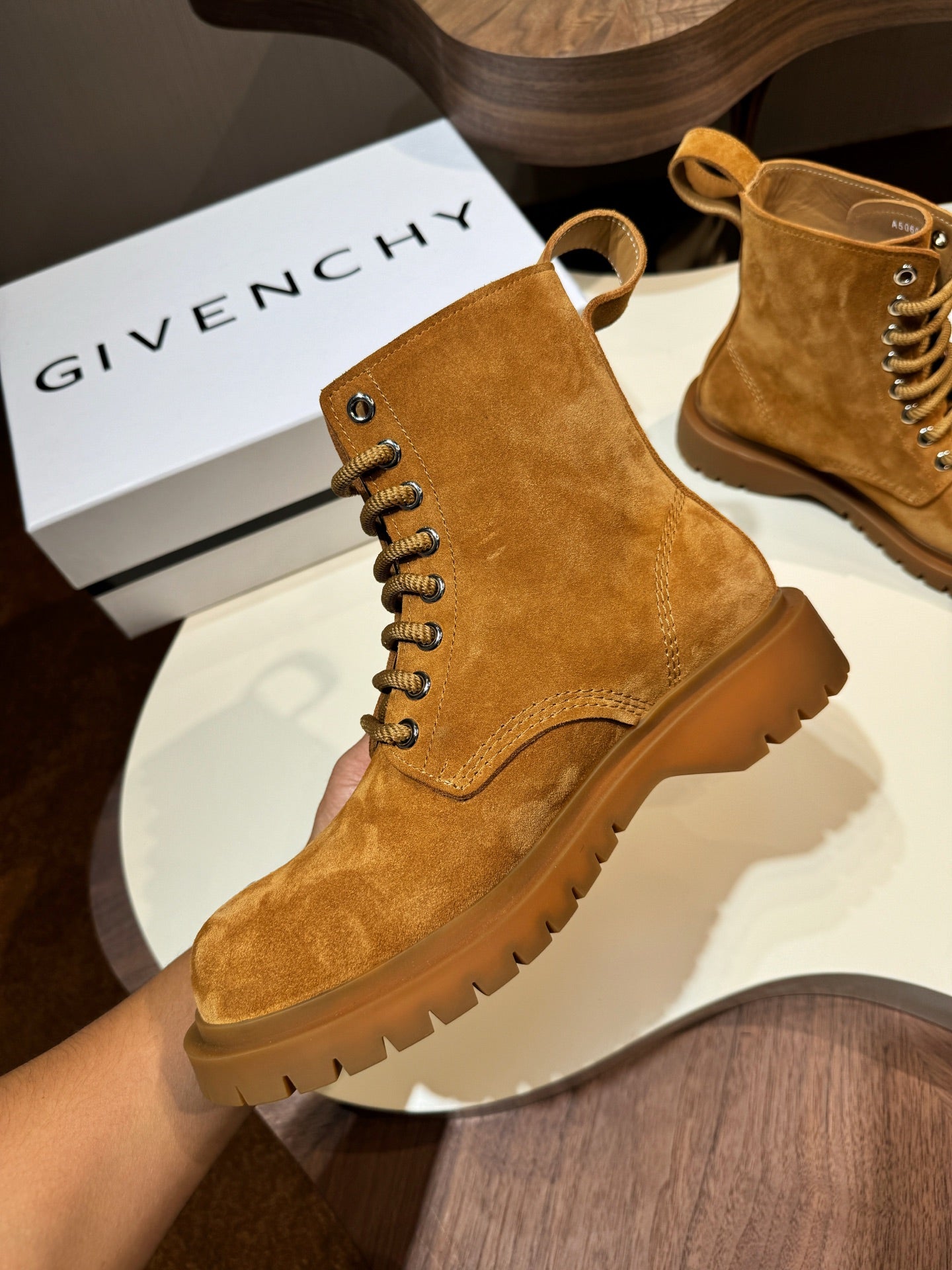 Givenchy Boots Brown suede Leather Shoes for Men