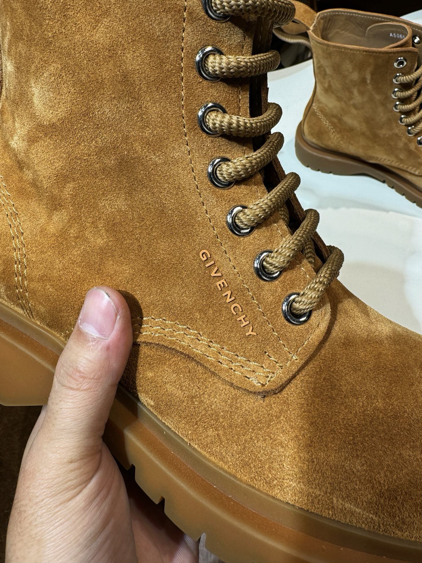 Givenchy Boots Brown suede Leather Shoes for Men