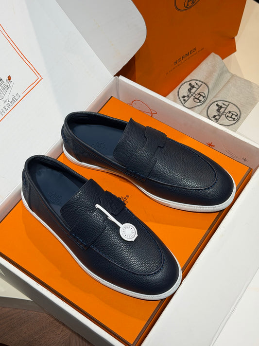 Hrms Blue Freestyle Loafers for Men Pre Order