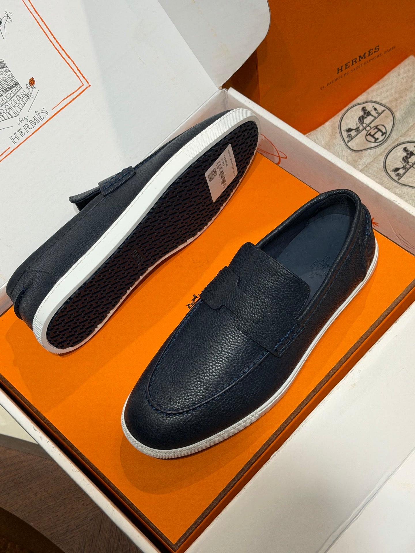 Hrms Blue Freestyle Loafers for Men