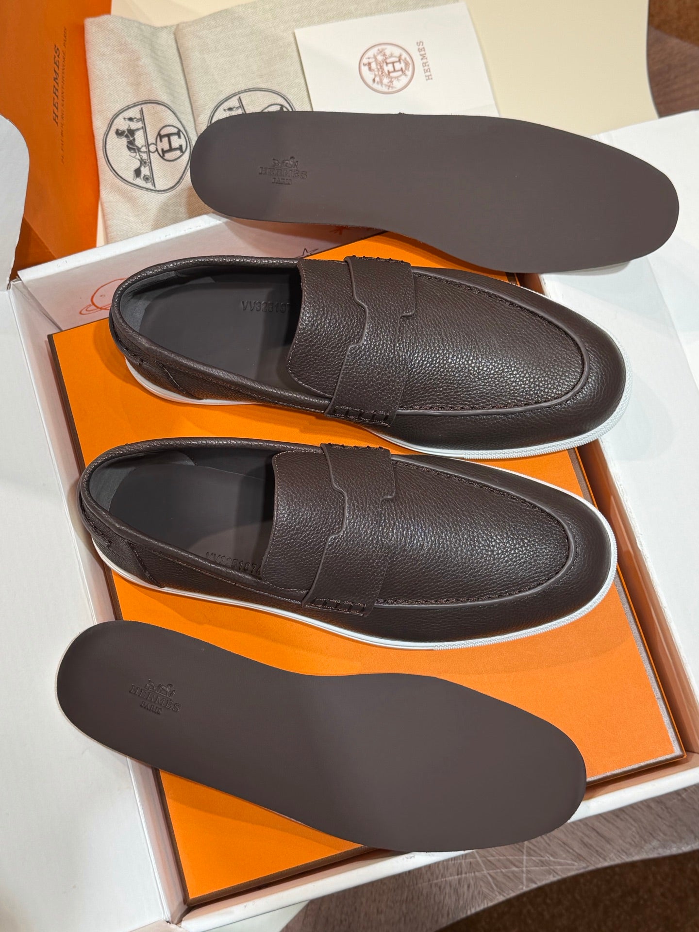 Hrms Brown Freestyle Loafers for Men