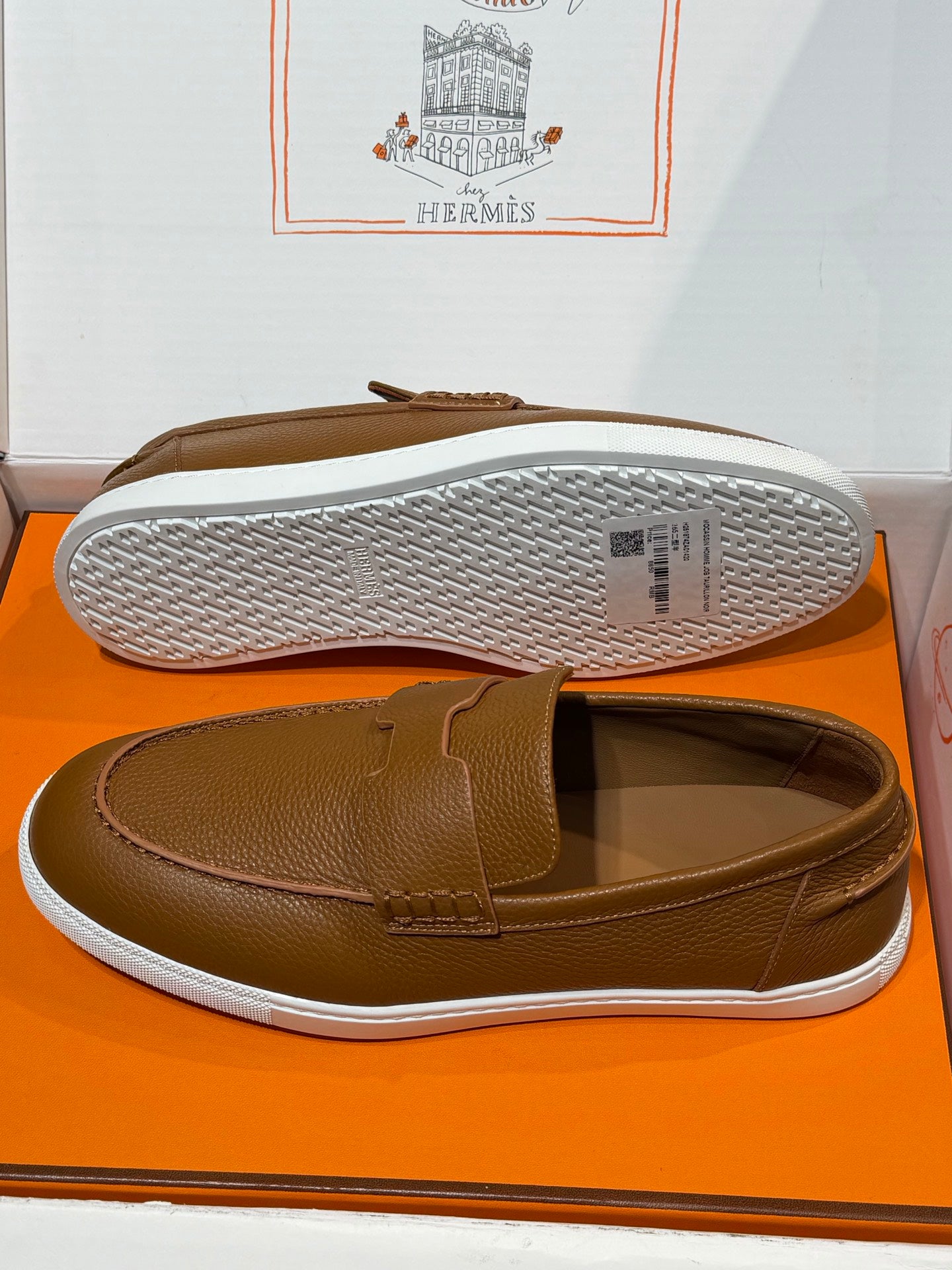 Hrms Brown Freestyle Loafers for Men