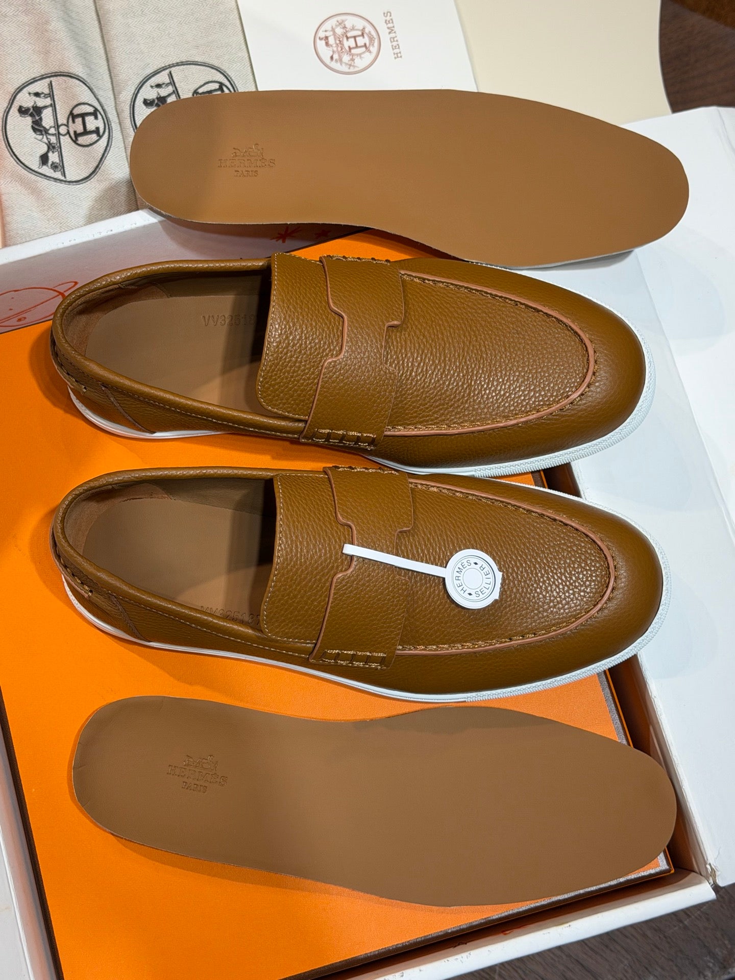Hrms Brown Freestyle Loafers for Men