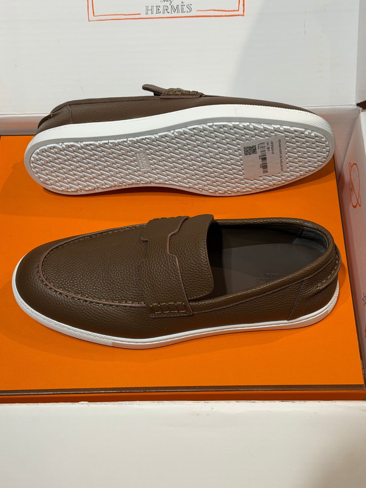 HrmS Brown Freestyle Loafers for Men