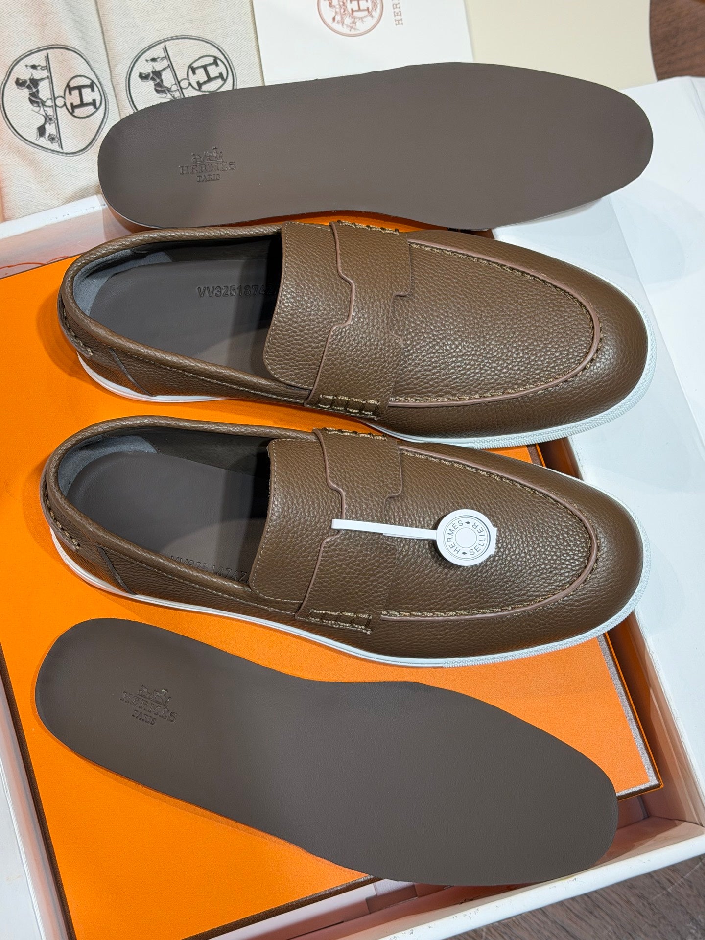 HrmS Brown Freestyle Loafers for Men