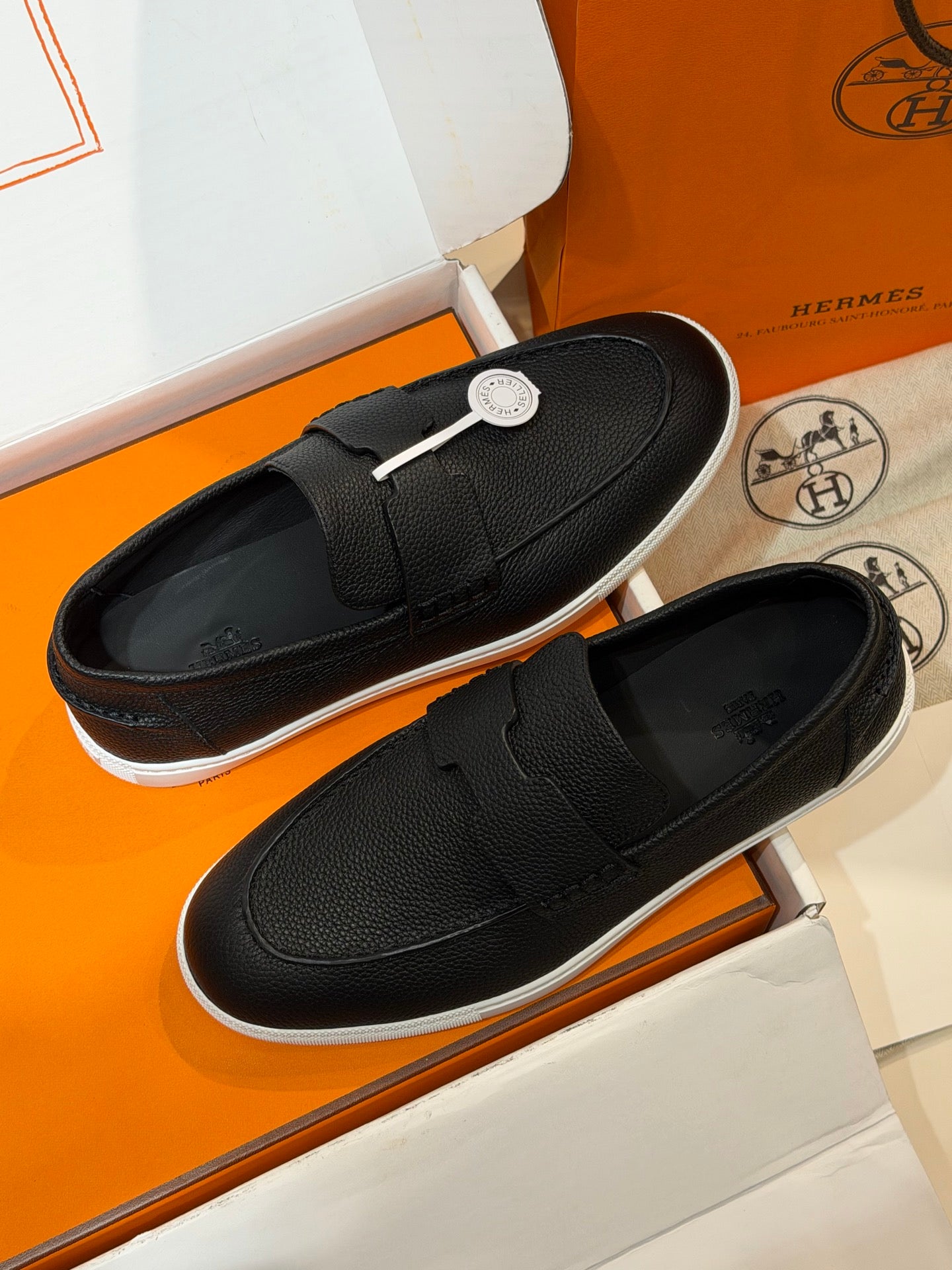 Hrmss Black Freestyle Loafers for Men
