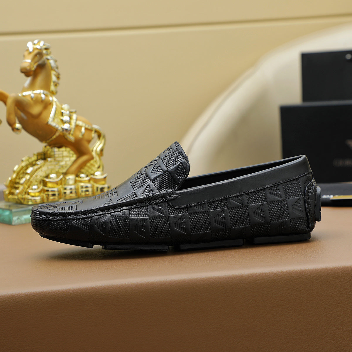 Armani Leather Loafer Shoes for Men Pre Order