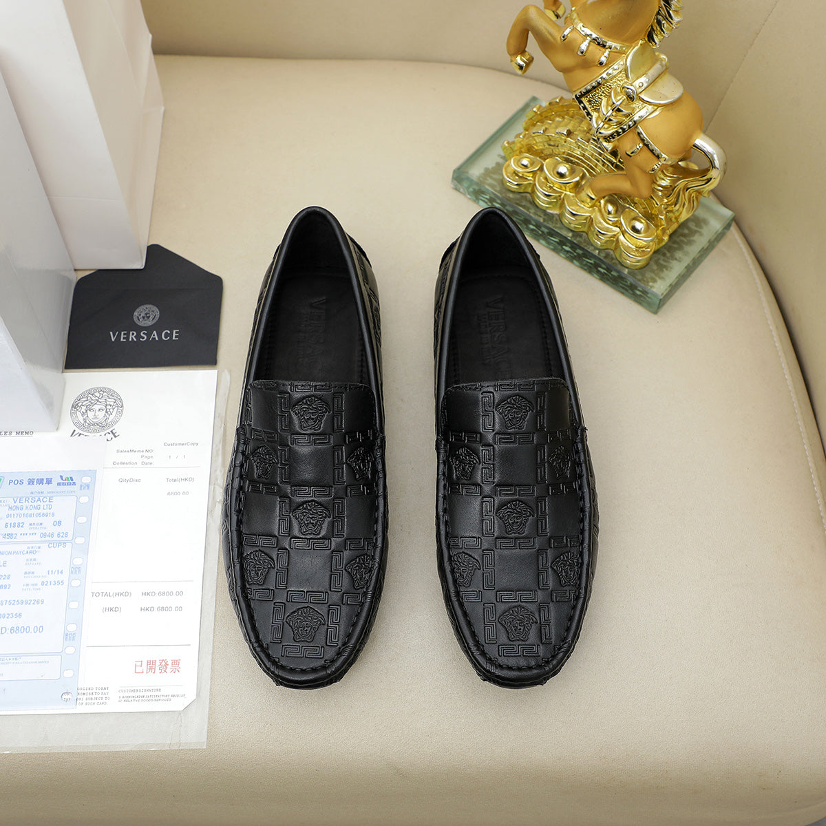 Versace Leather Loafer Shoes for Men Pre Order