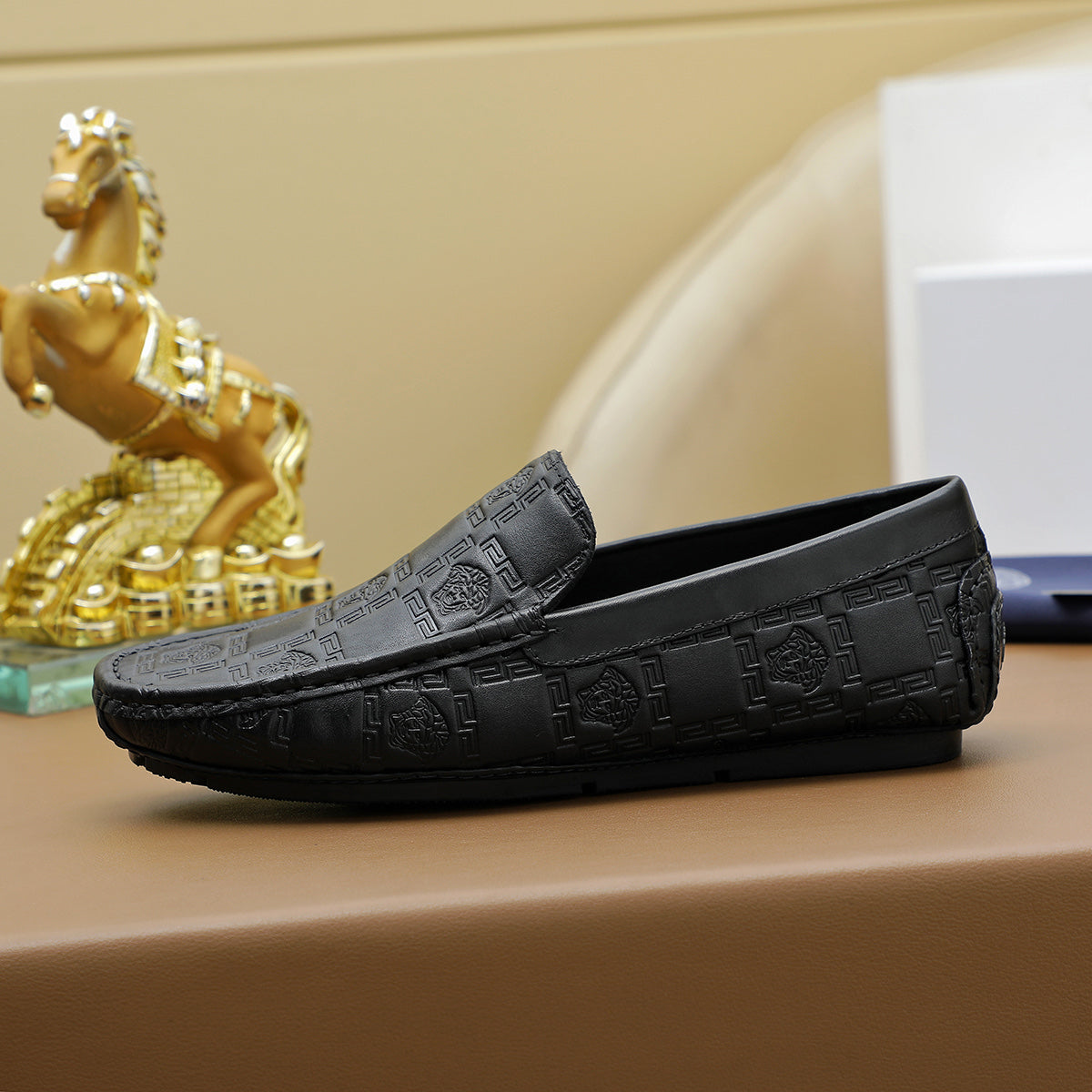 Versace Leather Loafer Shoes for Men Pre Order