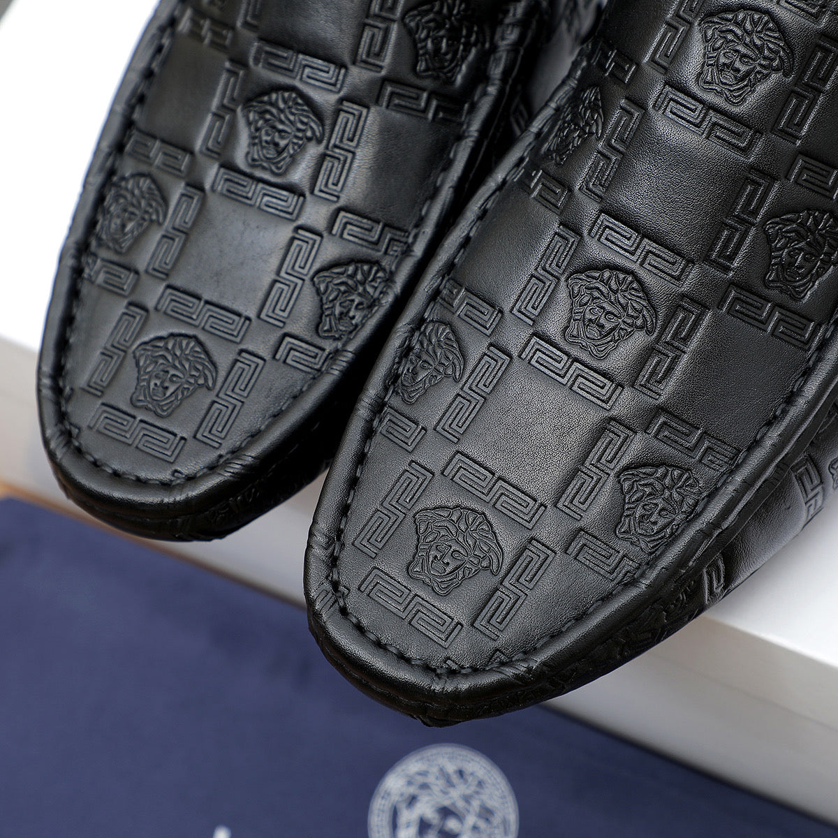 Versace Leather Loafer Shoes for Men Pre Order