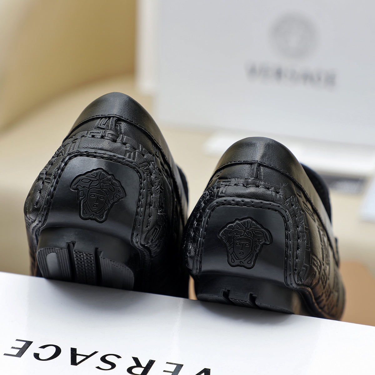 Versace Leather Loafer Shoes for Men Pre Order