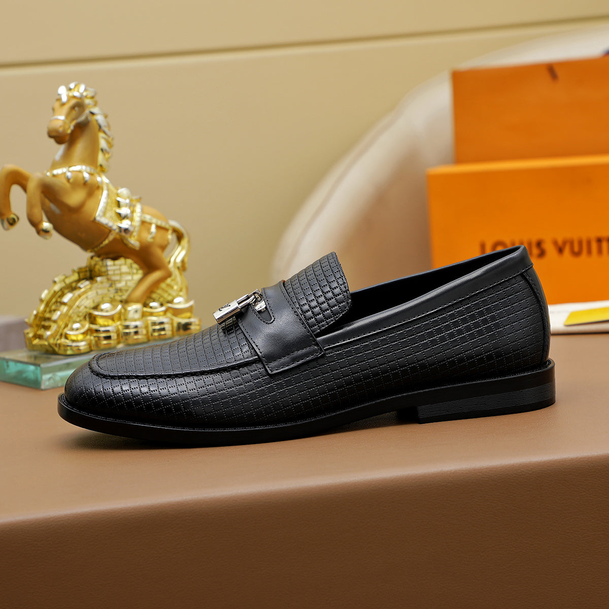 LvE Leather Shoes for Men Pre Order