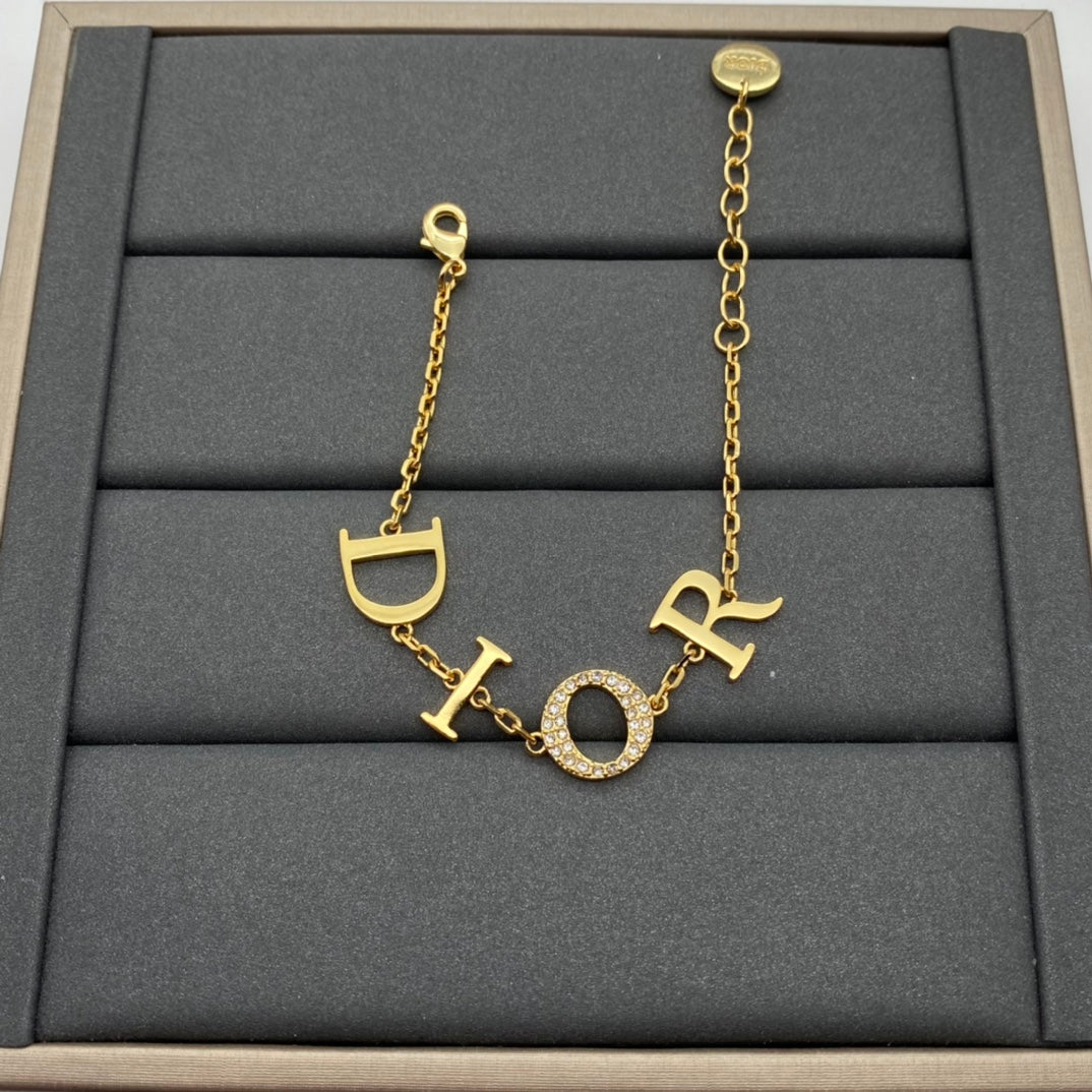 Dior Necklace & Bracelet Set for Women