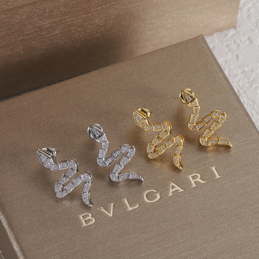 Bvlgari Snake Earrings for Women