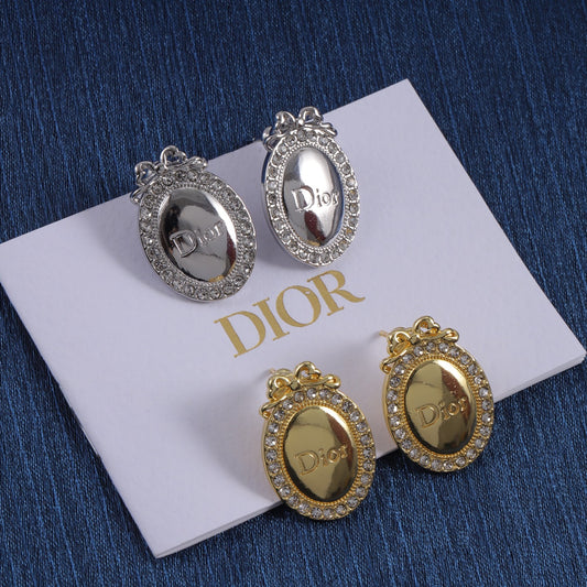 Dior Medaillon Stud Earrings for Women