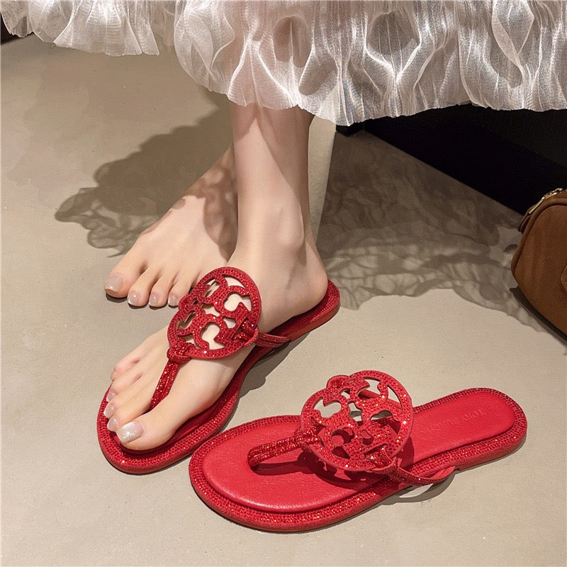 Trending To-ry Bur-ch Slippers Slide for Women