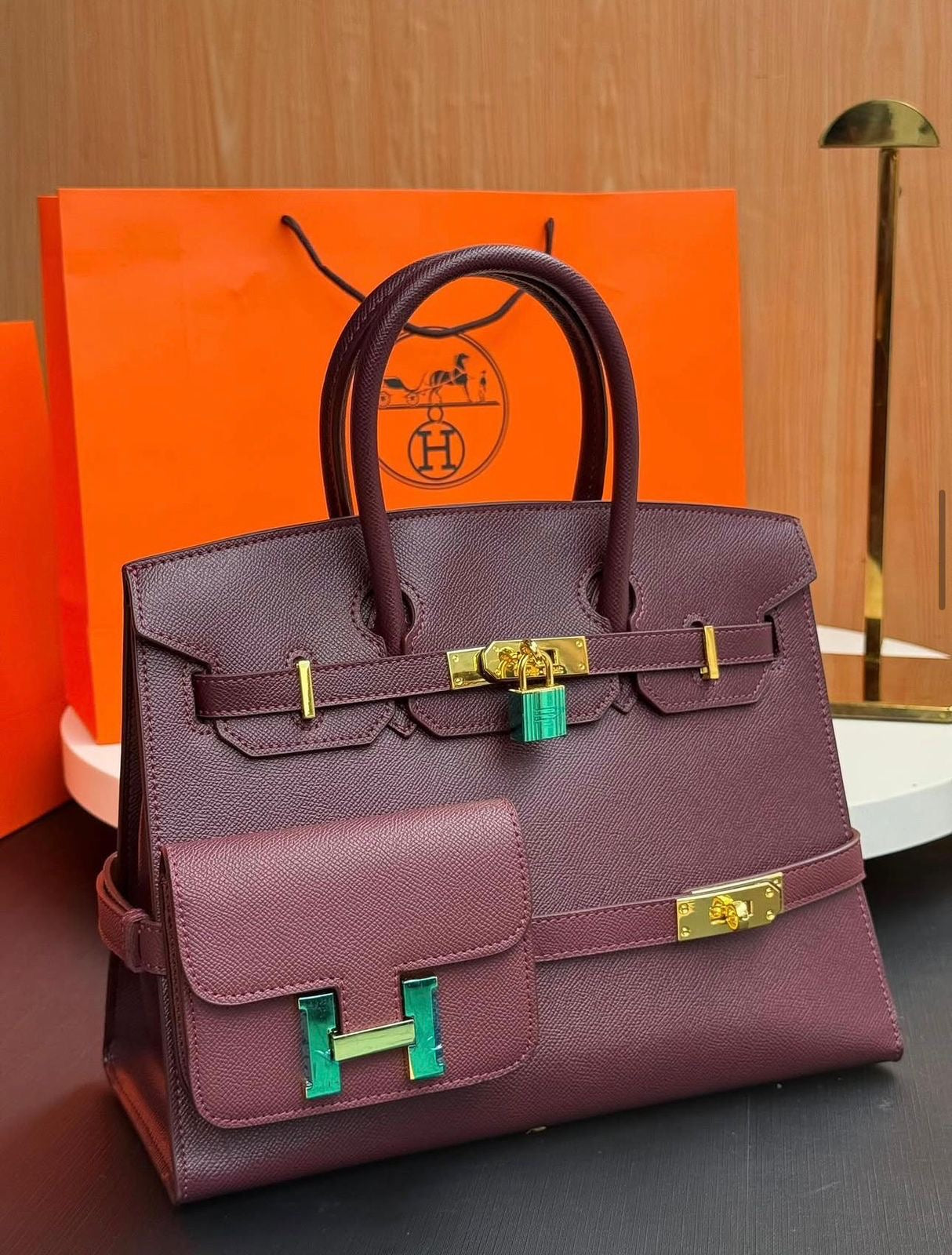 Premium Quality Her-mean Birkin with wallet Handbag for Women