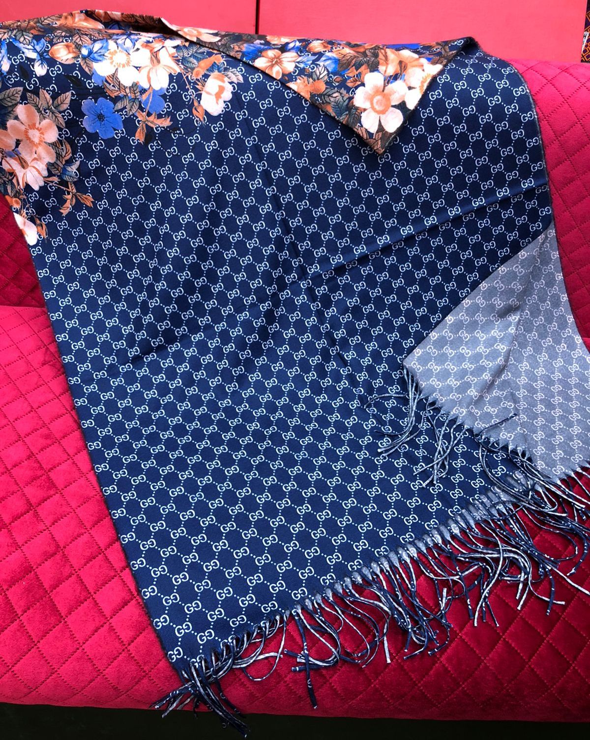 G g Guci (10 Designs) Pashmina Shawl for Men and Women