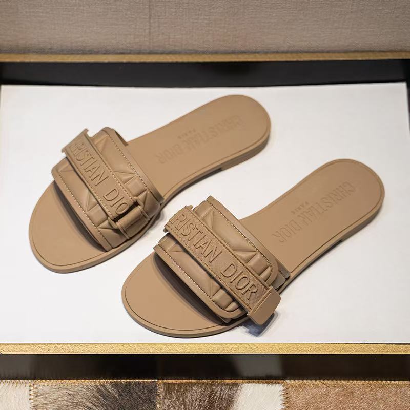 Famous CD Chris-tian Di-or Imported Slippers Slides for Women