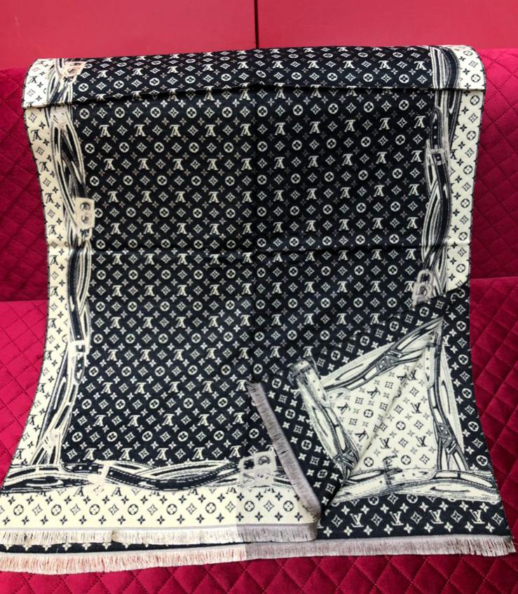 L V (8 Designs) Pashmina Shawl for Men and Women