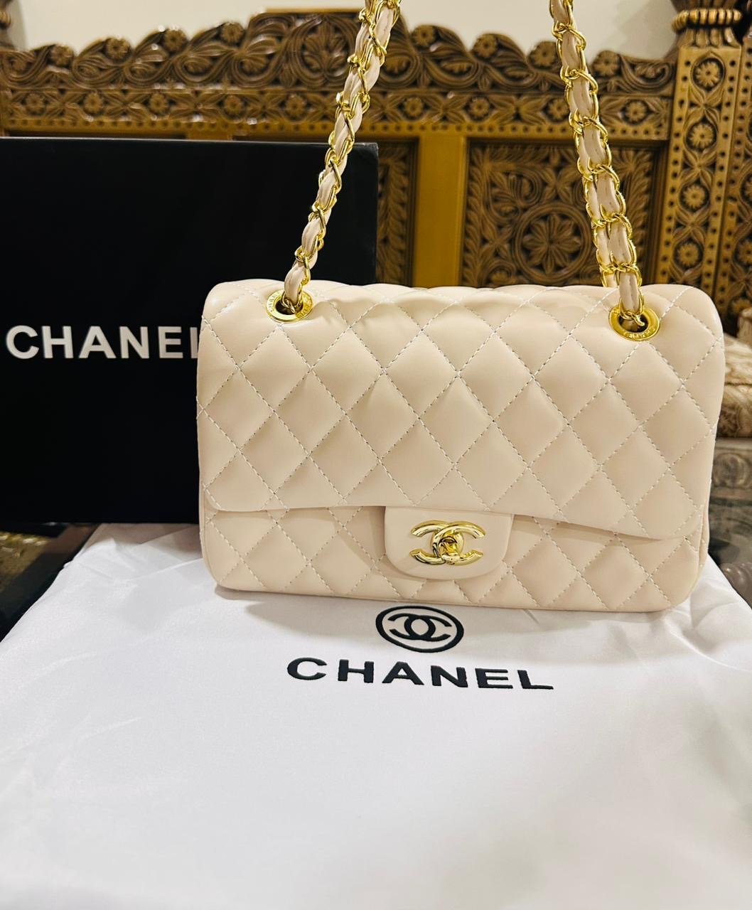 Famous CC Cha-nel Classic Medium Size Shoulder bag for Women