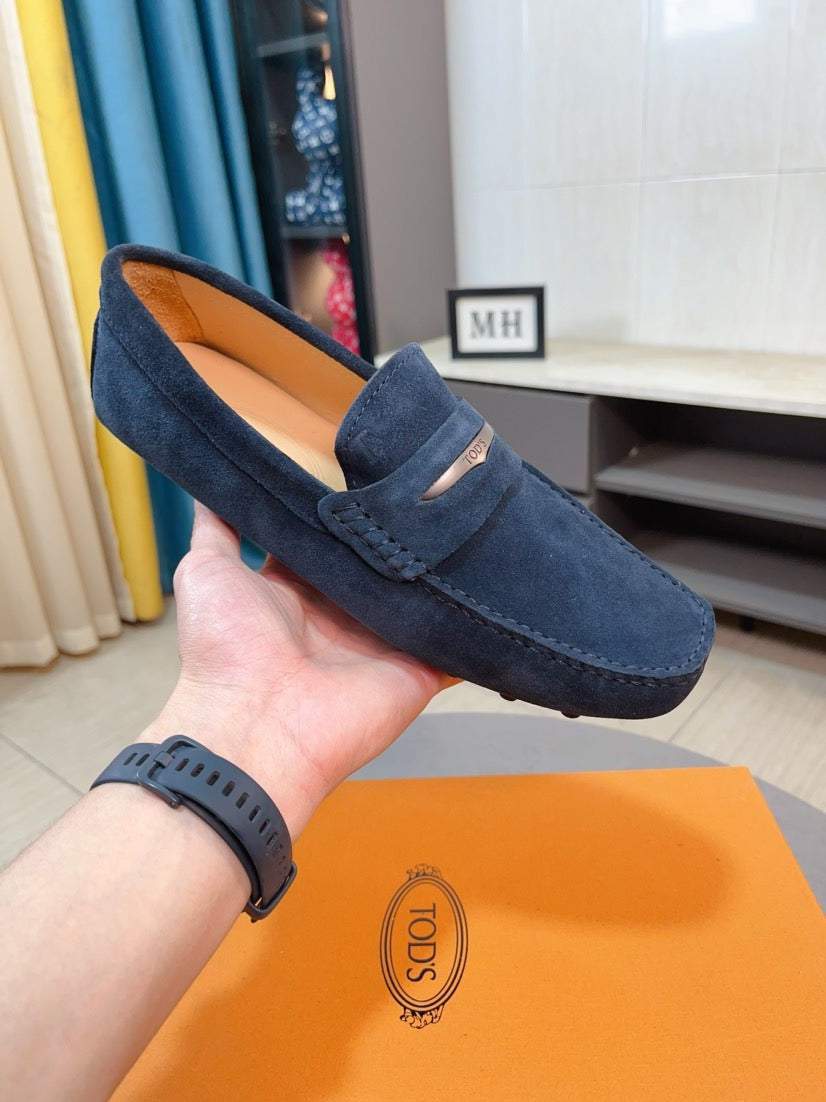 Tods Brand Suede Loafers for Men Pre-Order