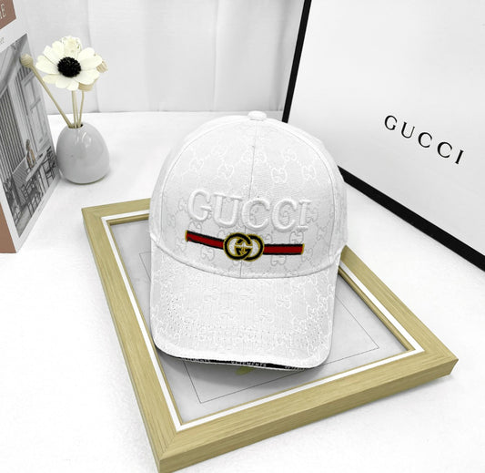 GG Gu-cci White Cap for Men and Women