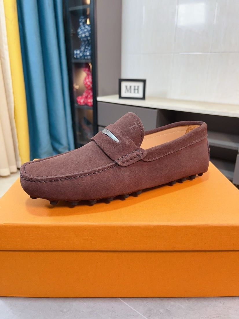 Tods Brand Suede Loafers for Men Pre-Order