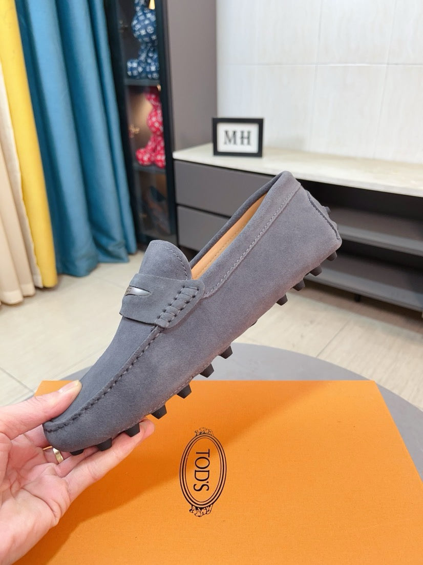 Tods Brand Suede Loafers for Men Pre-Order