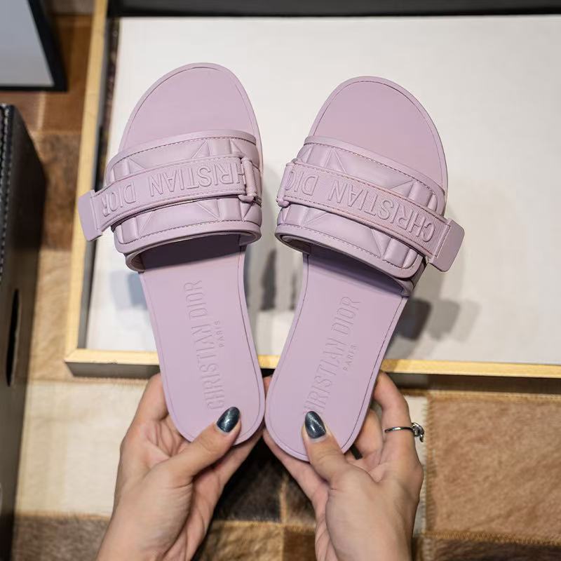 Famous CD Chris-tian Di-or Imported Slippers Slides for Women