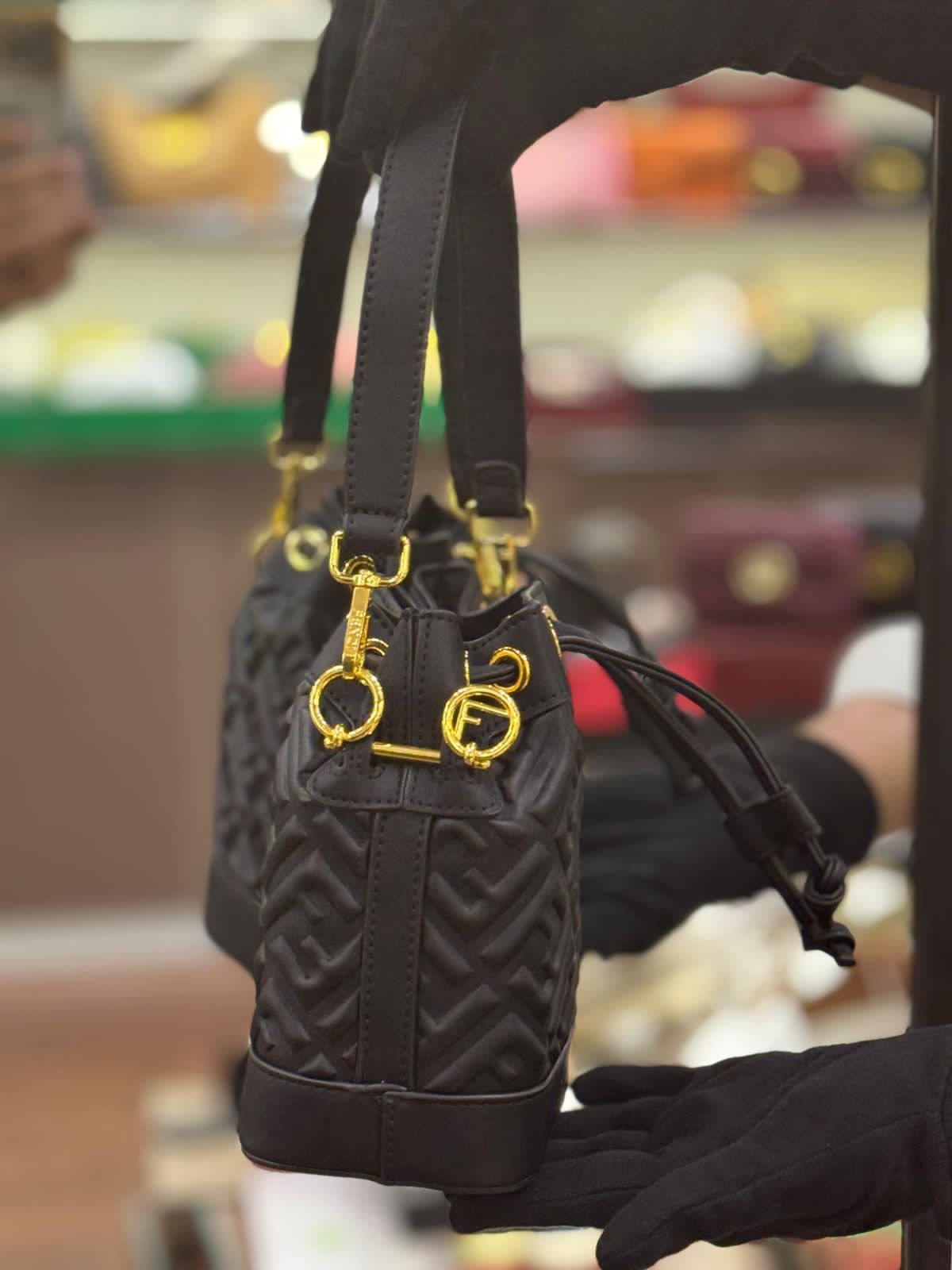 Fen-di Mon Tresor Bucket Handbag for Women