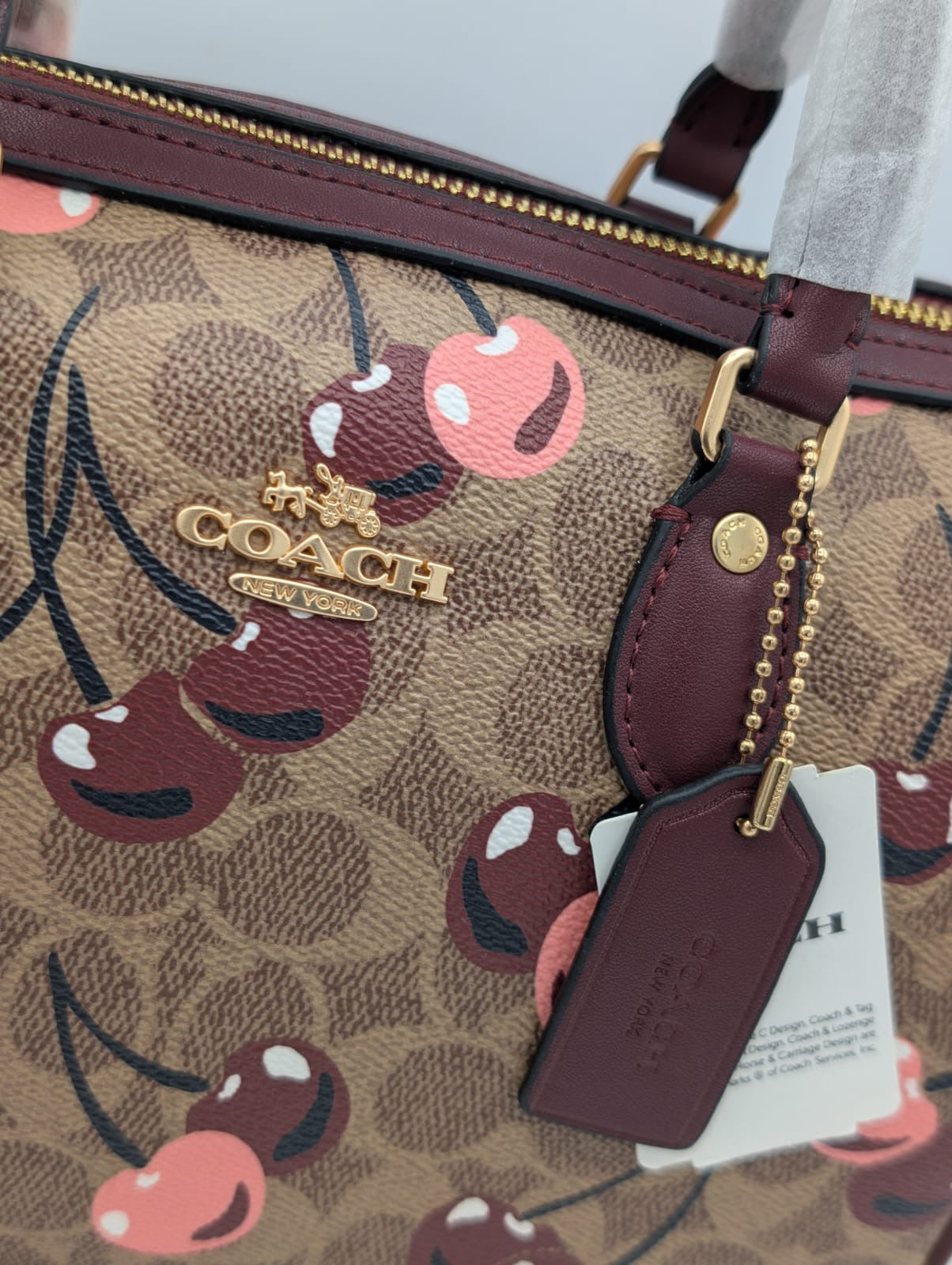 Luxury Brand Co-ach Rowan Satchel Bag