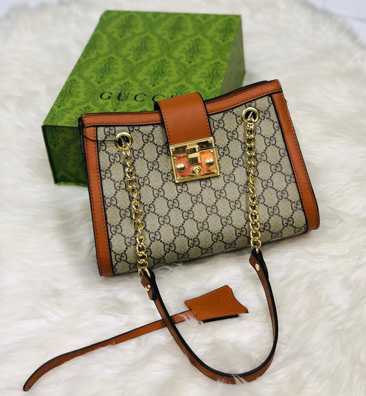 Gucci chain shoulder bag Orange