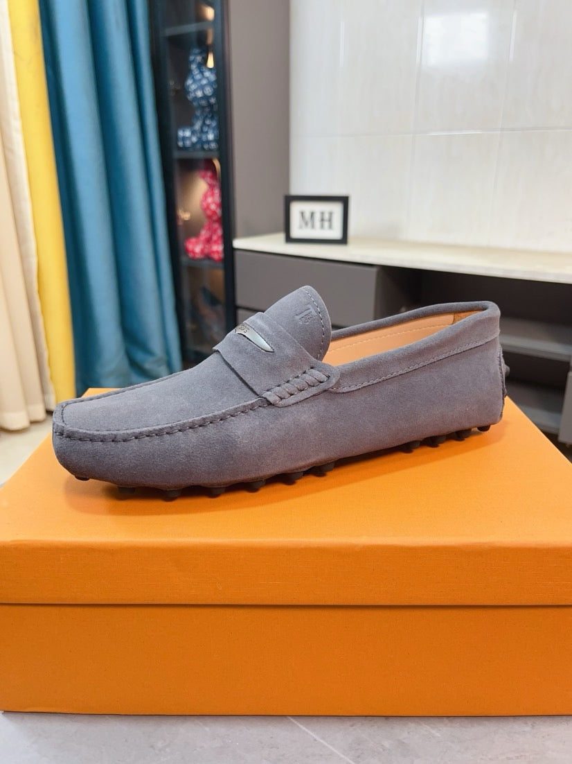 Tods Brand Suede Loafers for Men Pre-Order
